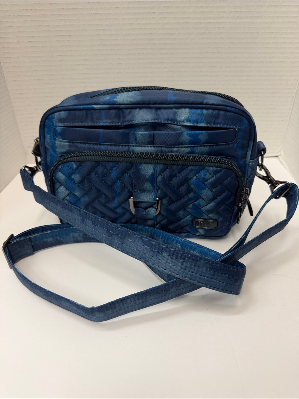 lug Carousel Crossbody Bag in Blue